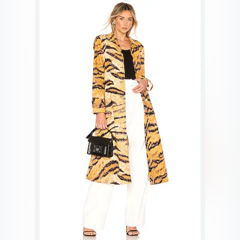 HOFMANN COPENHAGEN Christelle Coat in Golden Hour Print Size 34/ XS